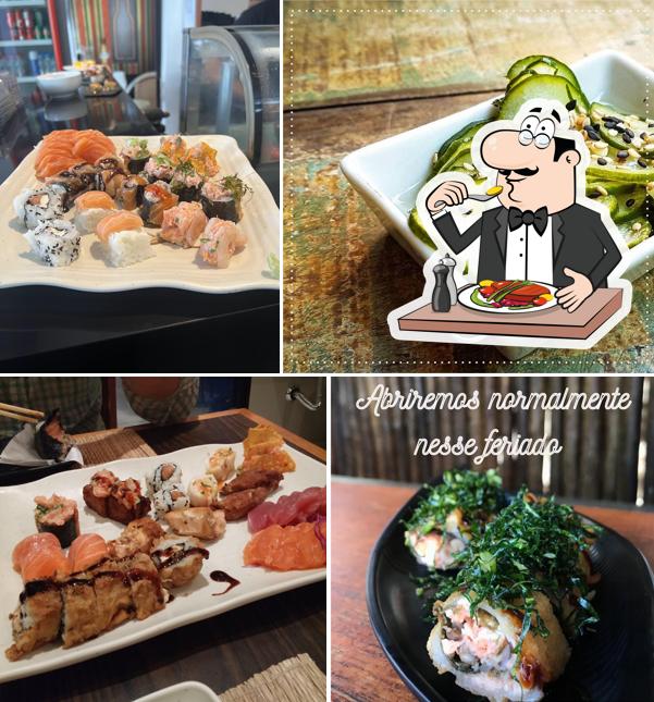 Platos en Aô Sushibar