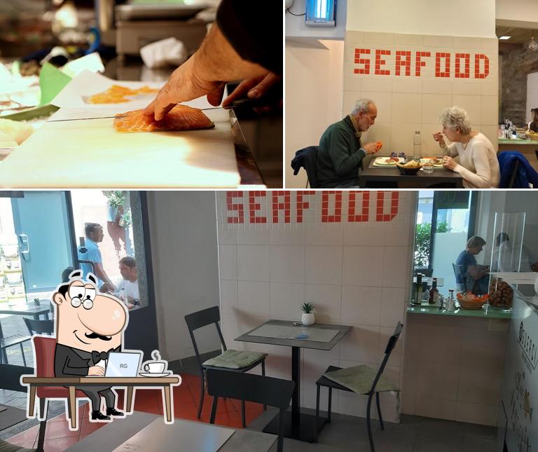 Gli interni di Guerci Pescheria