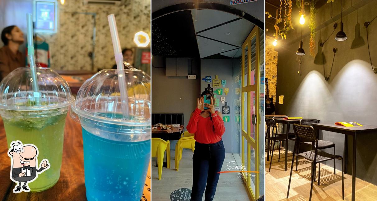 Take a seat at one of the tables at Good Day's Cafe