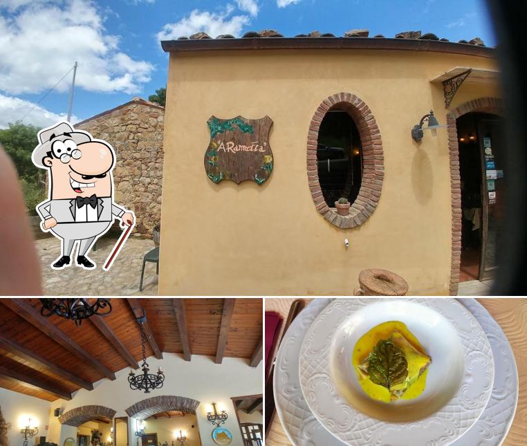 La immagine della esterno e cibo di Agriturismo a Rametta