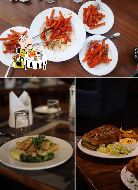 Pulled pork sandwich at Auric Restaurant & Rooftop Cafe