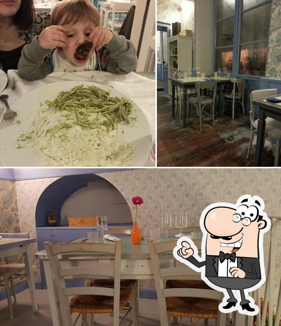 Gli interni di Osteria da Bartali