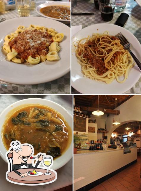 Platti al Trattoria Sabatino