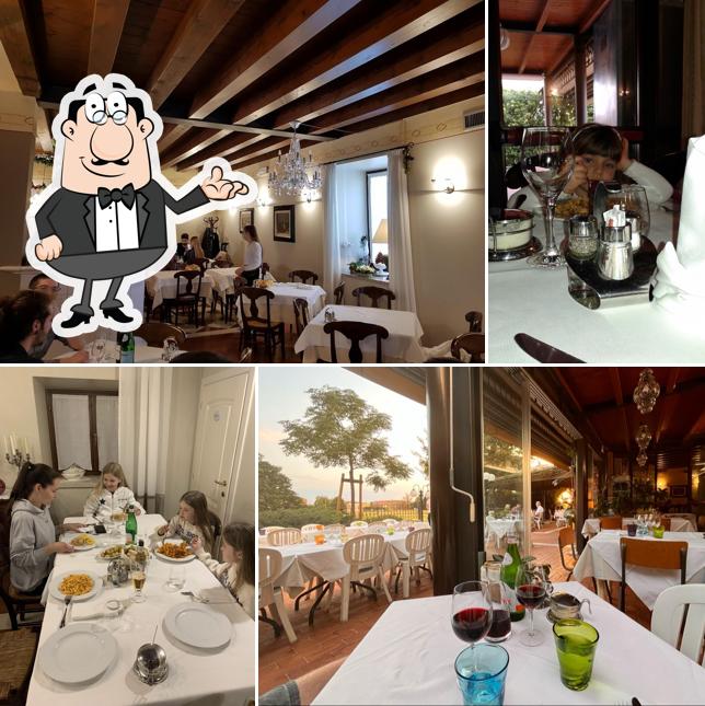 Gli interni di Trattoria al Dosso