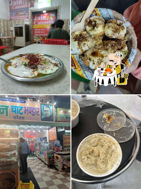 Meals at Jain chat Bhandar and dosa