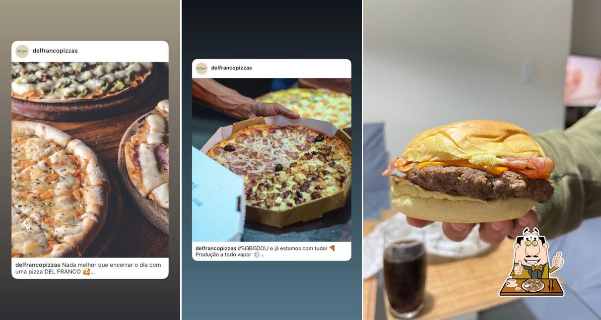 No Del Franco Pizza e Burger - VR, você pode conseguir pizza