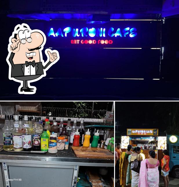 The interior of Aapuroni Cafe