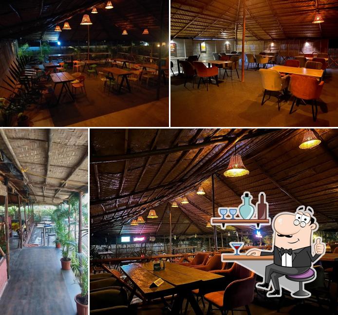 Take a seat at one of the tables at The Locale Shack