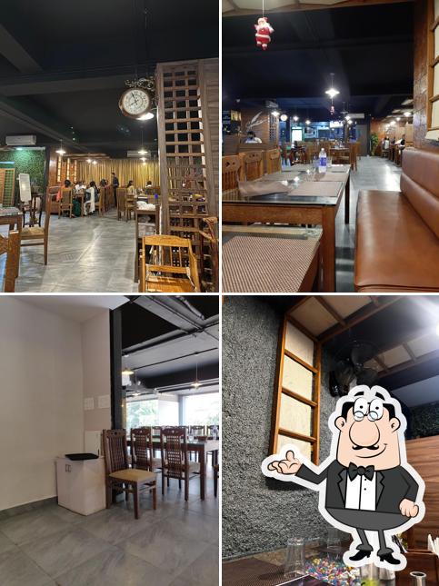 The interior of Signature Multi-Cuisine Restaurant Thiruvalla
