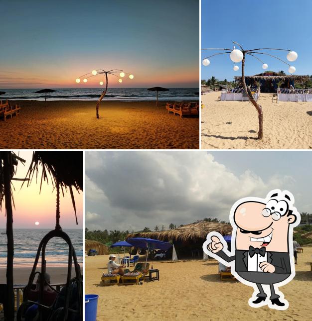 Enjoy the view at the outside area of Cafe Del Mar BEACH SHACK