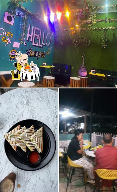 The photo of food and exterior at The cozy cafe