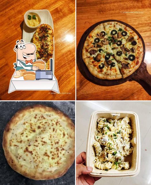 Garlic bread at Mozzarella