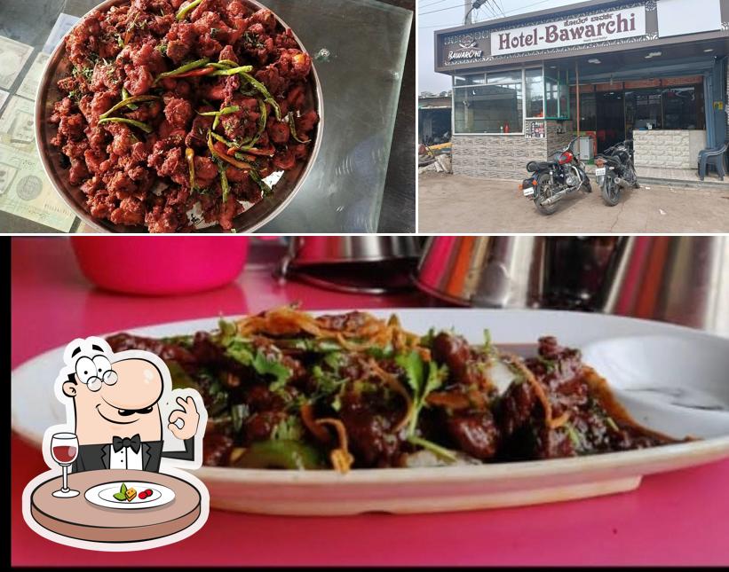 The photo of HOTEL BAWARCHI’s food and exterior