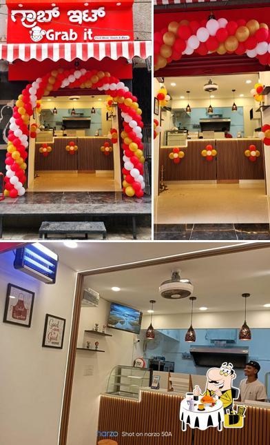 The photo of Grabit’s food and interior