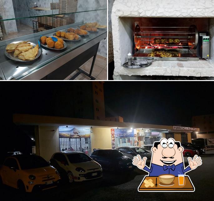 La immagine della cibo e esterno di Vesuvio