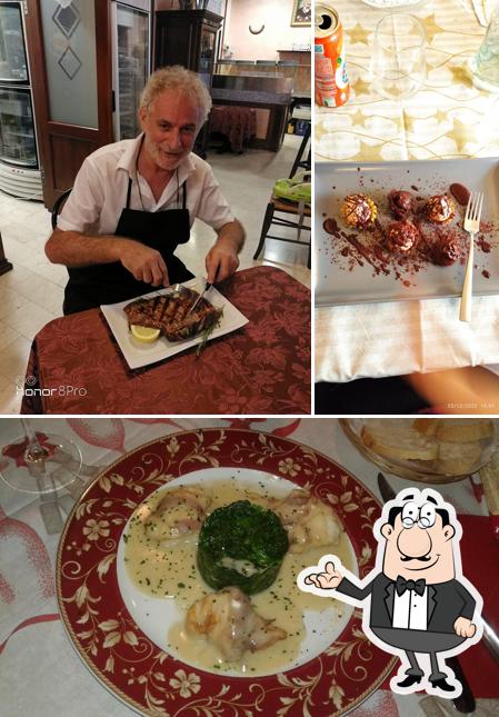 Questa è la immagine che mostra la interni e cibo di Ristorante Pizzeria La Meridiana