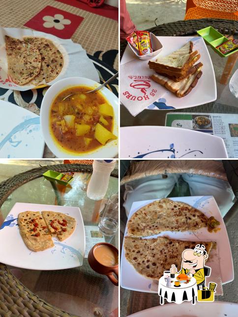 Food at 25 Hours Hangout Cafe