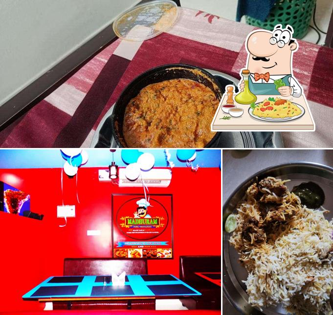 The image of food and interior at Madhuram Family Restaurant