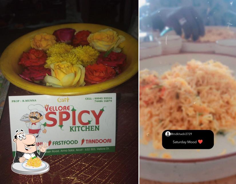 Spaghetti carbonara at Vellore Spicy Kitchen
