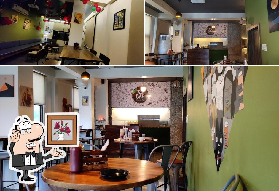 Take a seat at one of the tables at Tea Bar