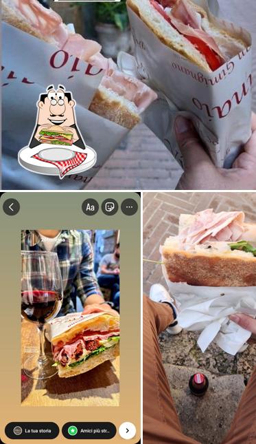 Club sandwich al Vinaio di San Gimignano