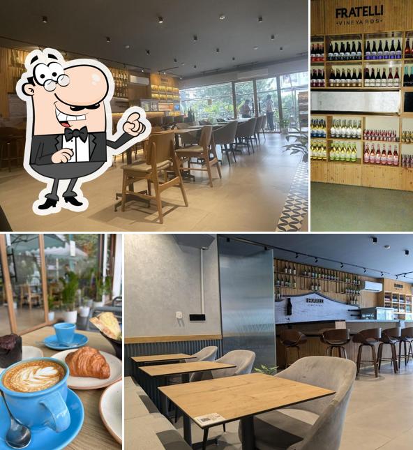 The interior of Blue Tokai Coffee Roasters
