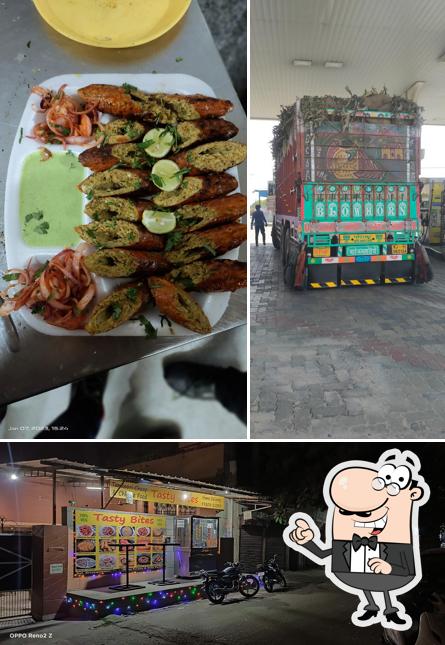 The image of Tasty Bites’s exterior and food