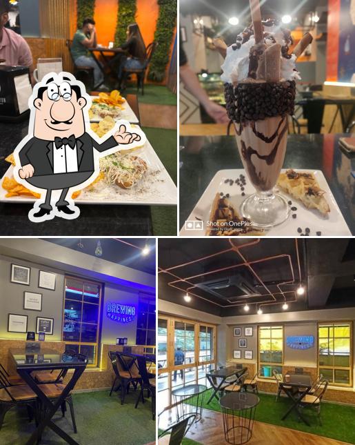 Take a seat at one of the tables at Coffee Nation FC Road