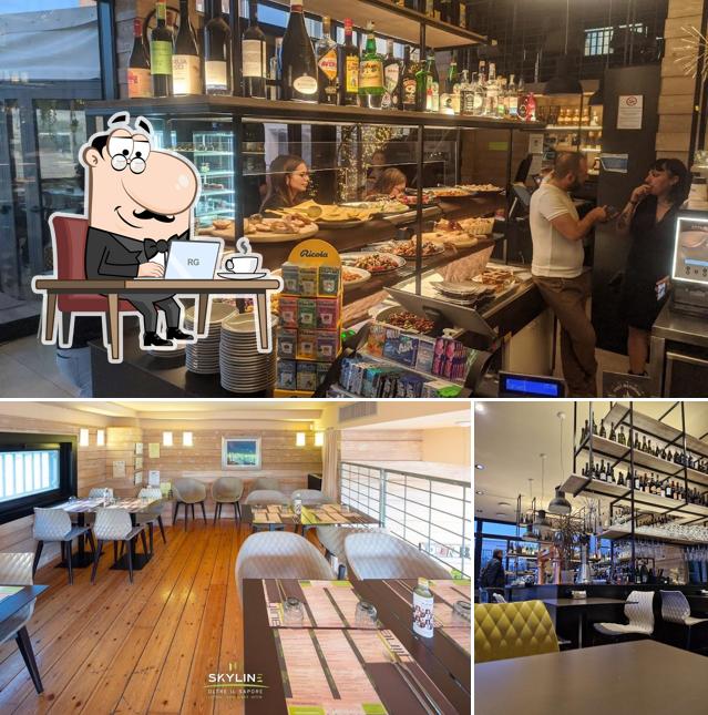 Gli interni di Skyline Caffè