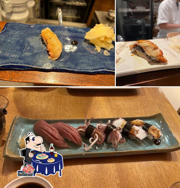 Sashimi em Yunagi Edomae-zushi