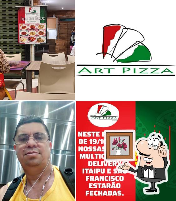 O interior do Cantina Art Pizza e Massas