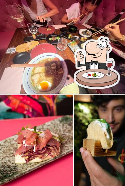 Questa è la immagine che raffigura la cibo e interni di Chopstick Prati