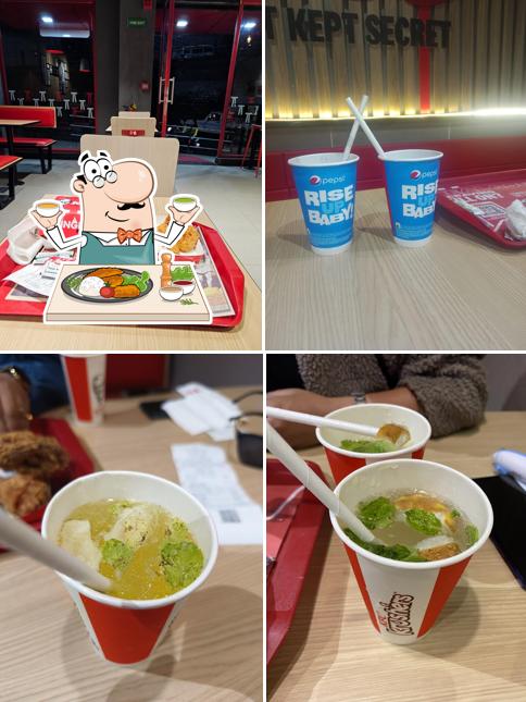 Fried chicken at KFC