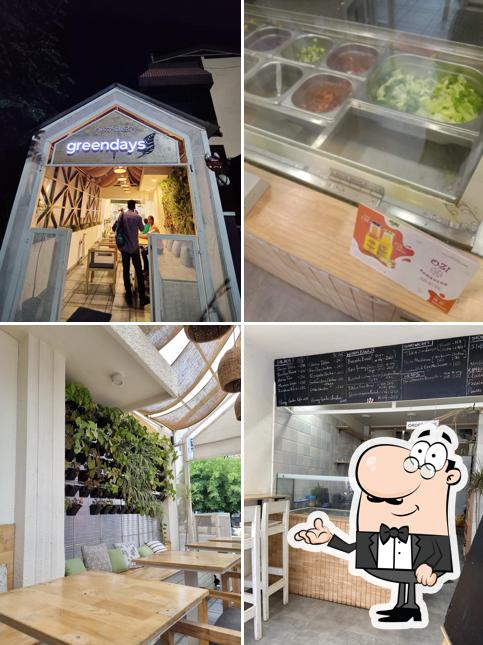 The interior of Greendays Salads