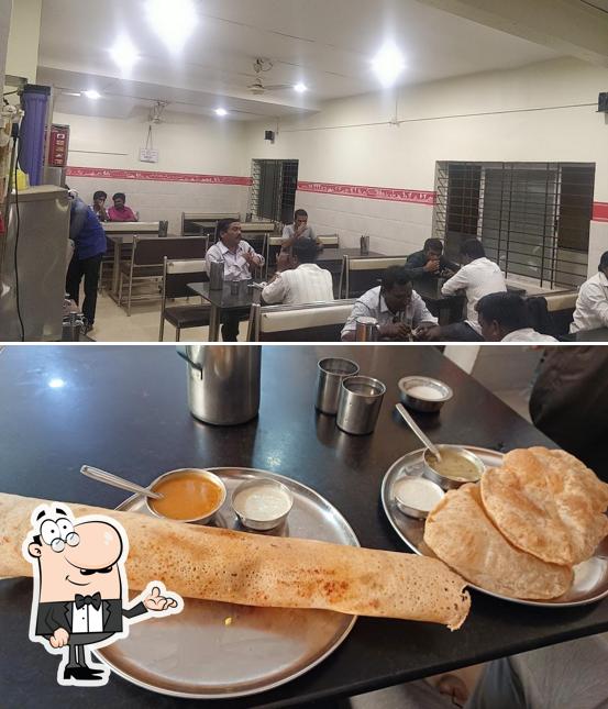 The interior of Hotel Aaradhya (Veg}
