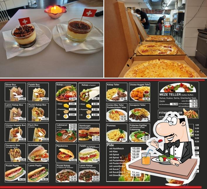 Your eat; Kebab, Hamburger & Pizza Elgg si caratterizza per la cibo e interni