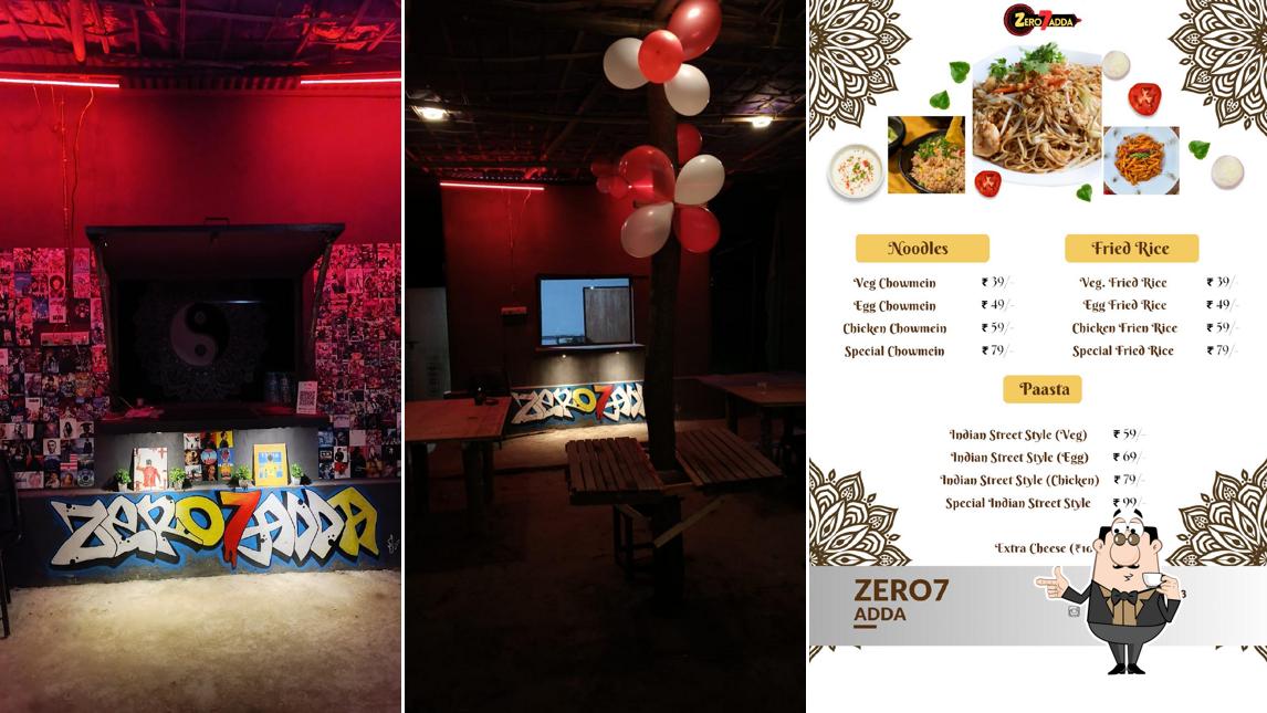 Enjoy a drink at Zero7 Adda