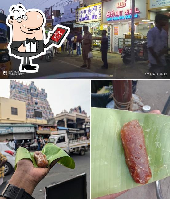 The restaurant's exterior and food