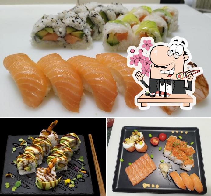 Scegli le diverse opzioni di sushi