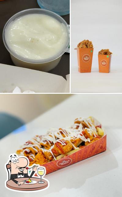 Food at City's fried chicken (CFC)