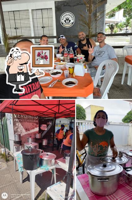 O interior do Tenda da Amanda