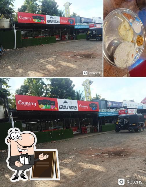 This is the picture showing exterior and meat at Kerala Kitchen Restaurant