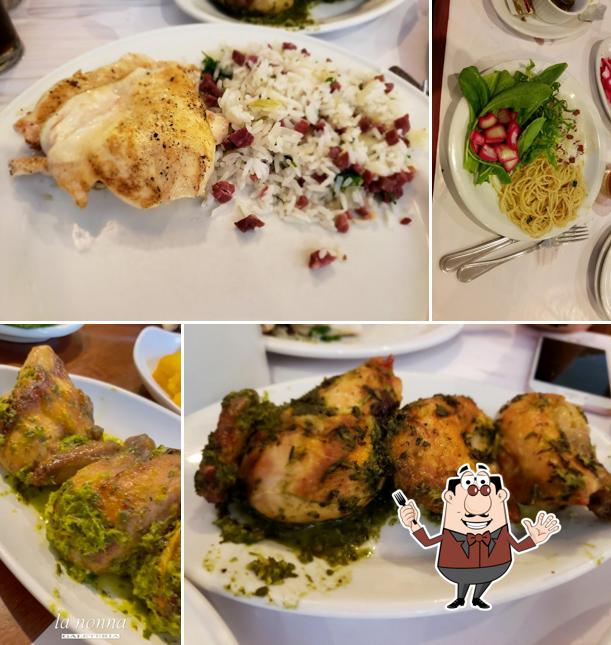 Platos en La Nonna Galeteria