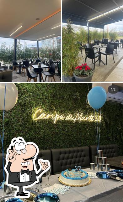 Gli interni di Campo di Marte Caffè