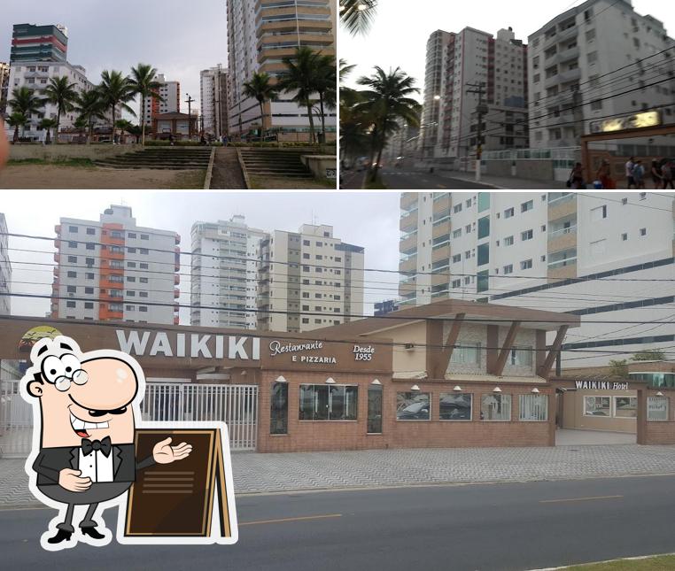 O exterior do Hotel Restaurante Waikiki