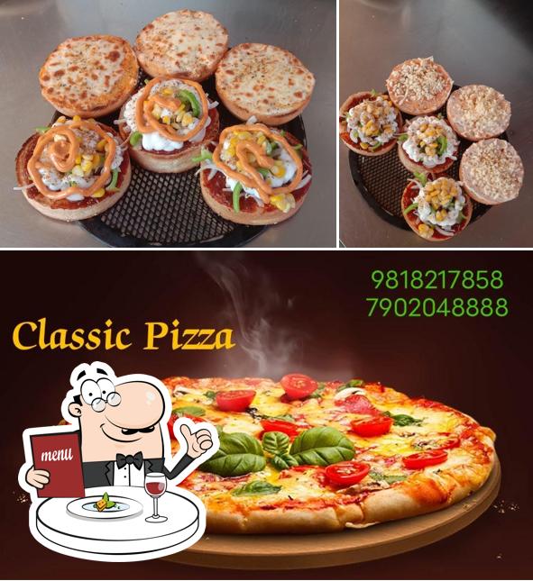 Food at Classic Pizza
