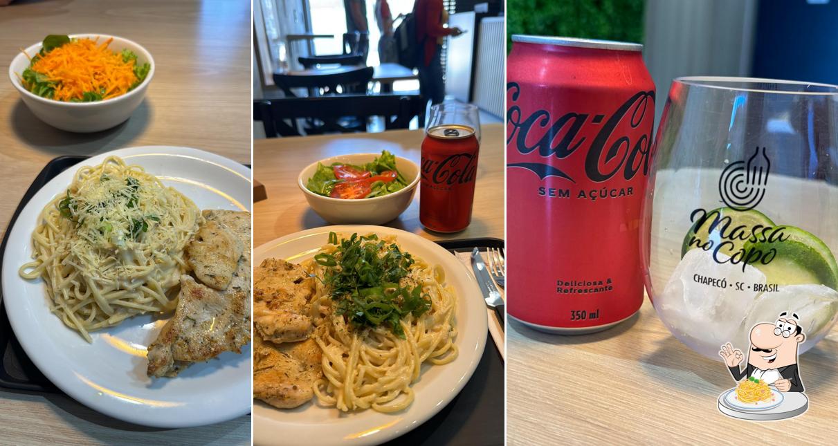 Espaguete carbonara em Massa No Copo Chapecó