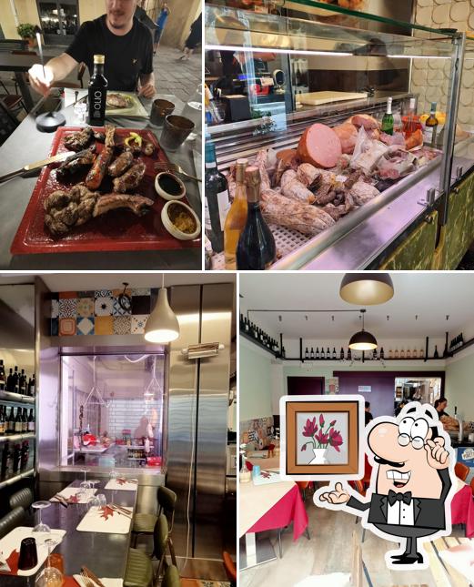 Installez-vous à l'une des tables de Braceria Cicci