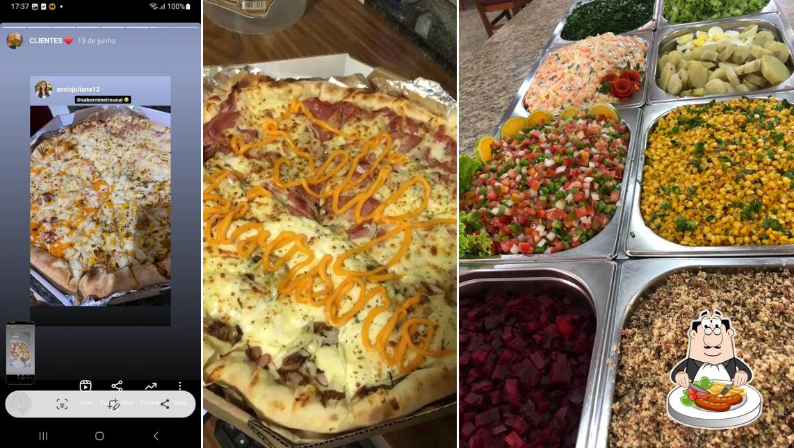 Comida em Restaurante e Pizzaria Sabor Mineiro