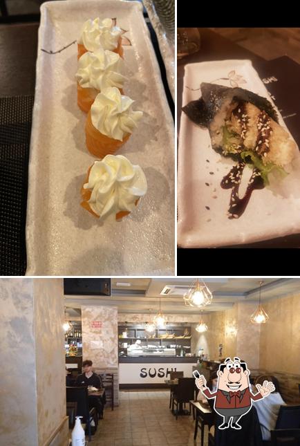 La cibo e interni del ristorante